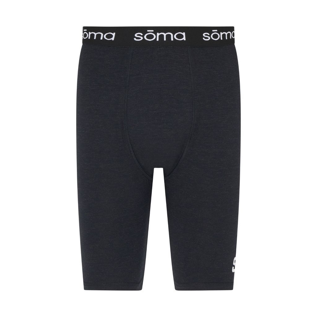 Men's Sōma Shorts With Pure Silver - Black Small Sōma Sportswear