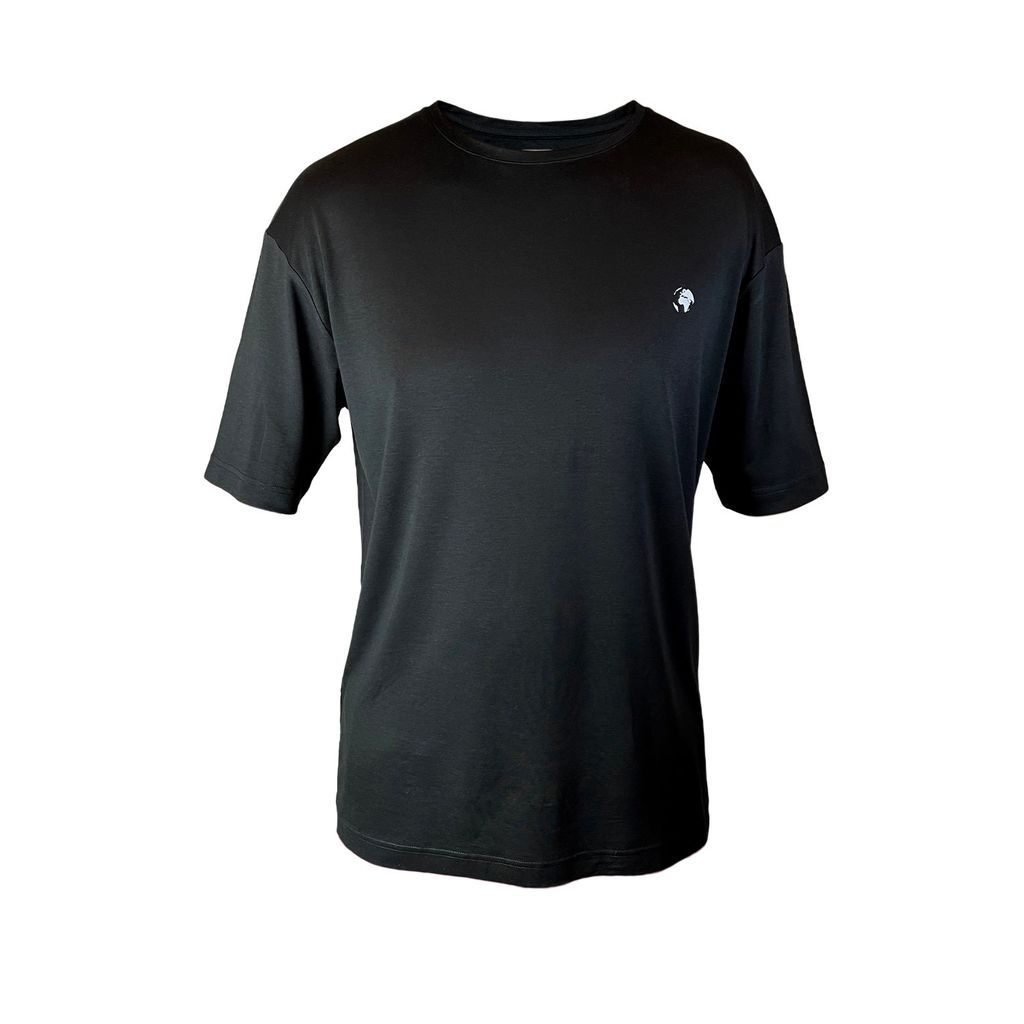 Men's Tencel T-Shirt Black Extra Small Hero By Ahlgreen