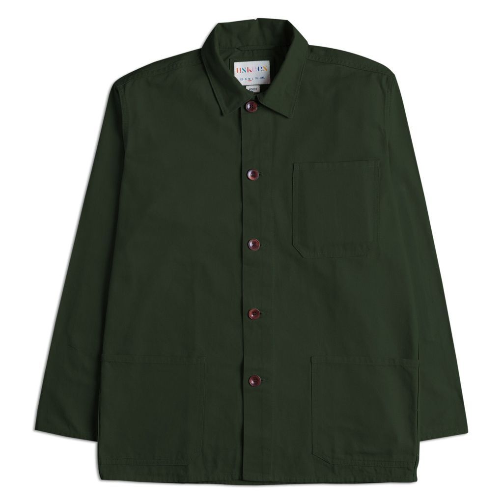 Men's The 3001 Buttoned Overshirt - Vine Green Small Uskees