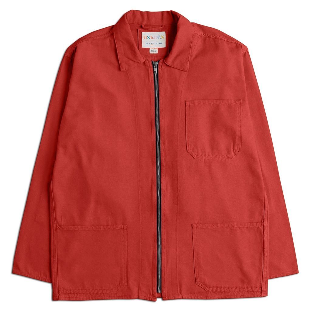 Men's The 3002 Zip-Front Jacket - Bright Red Small Uskees