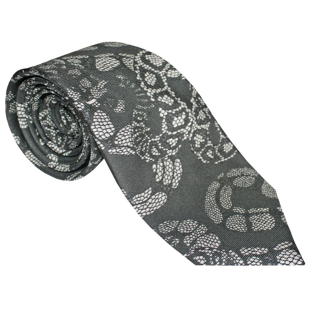 Men's The Python Tie - Charcoal Emily Carter