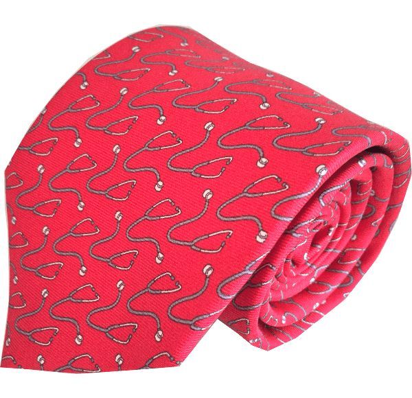 Men's Trust Me I'm A Doctor Red Tie One Size Lazyjack Press
