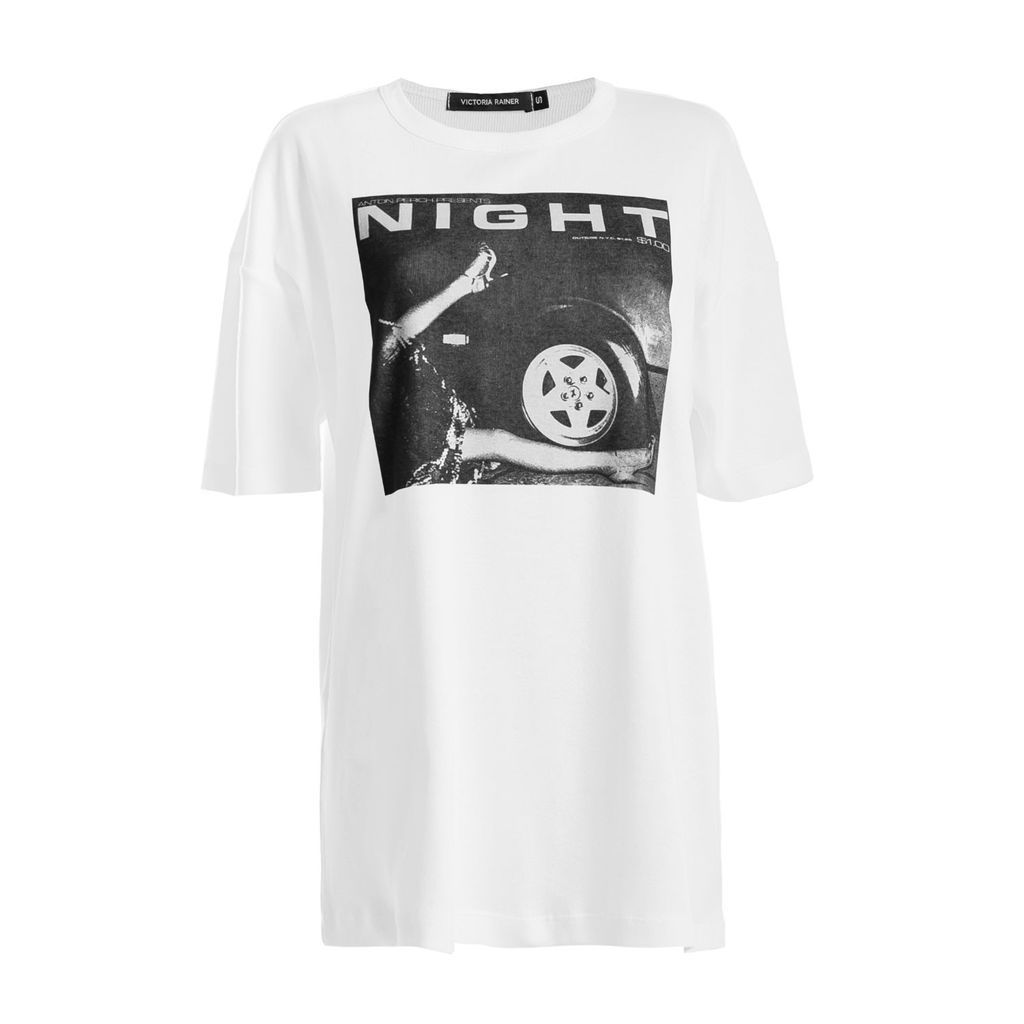 Men's White Unisex Oversized T-Shirt 