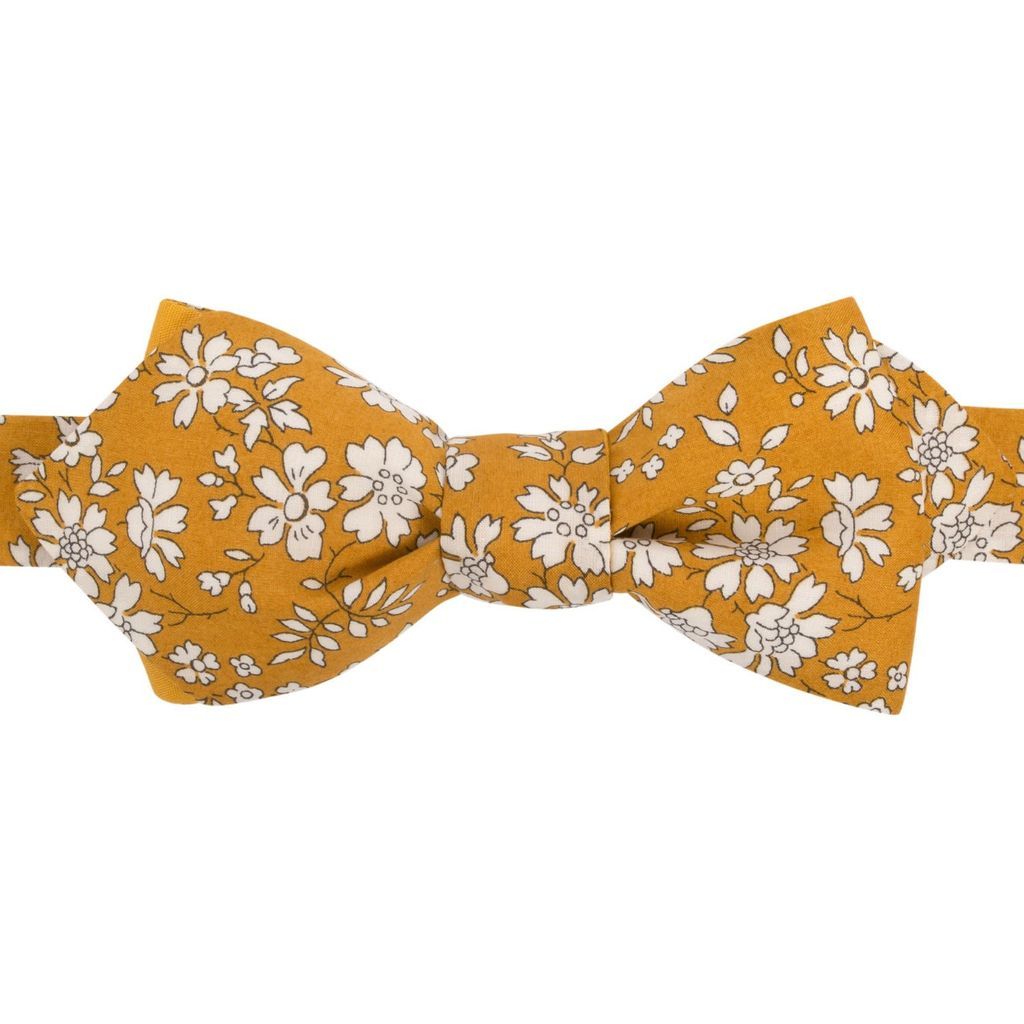 Men's Yellow / Orange Liberty Mustard Capel Bow Tie LE COLONEL
