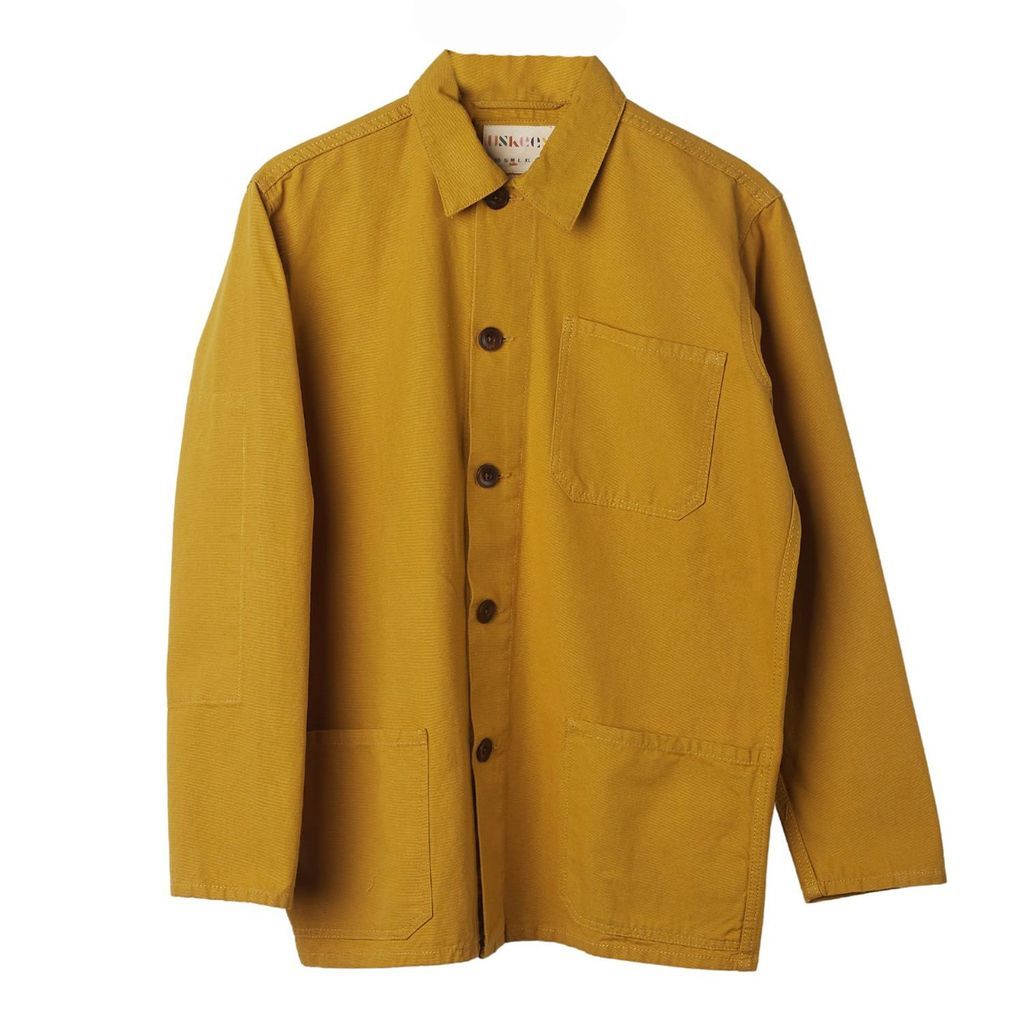 Men's Yellow / Orange The 3001 Buttoned Overshirt - Yellow Small Uskees