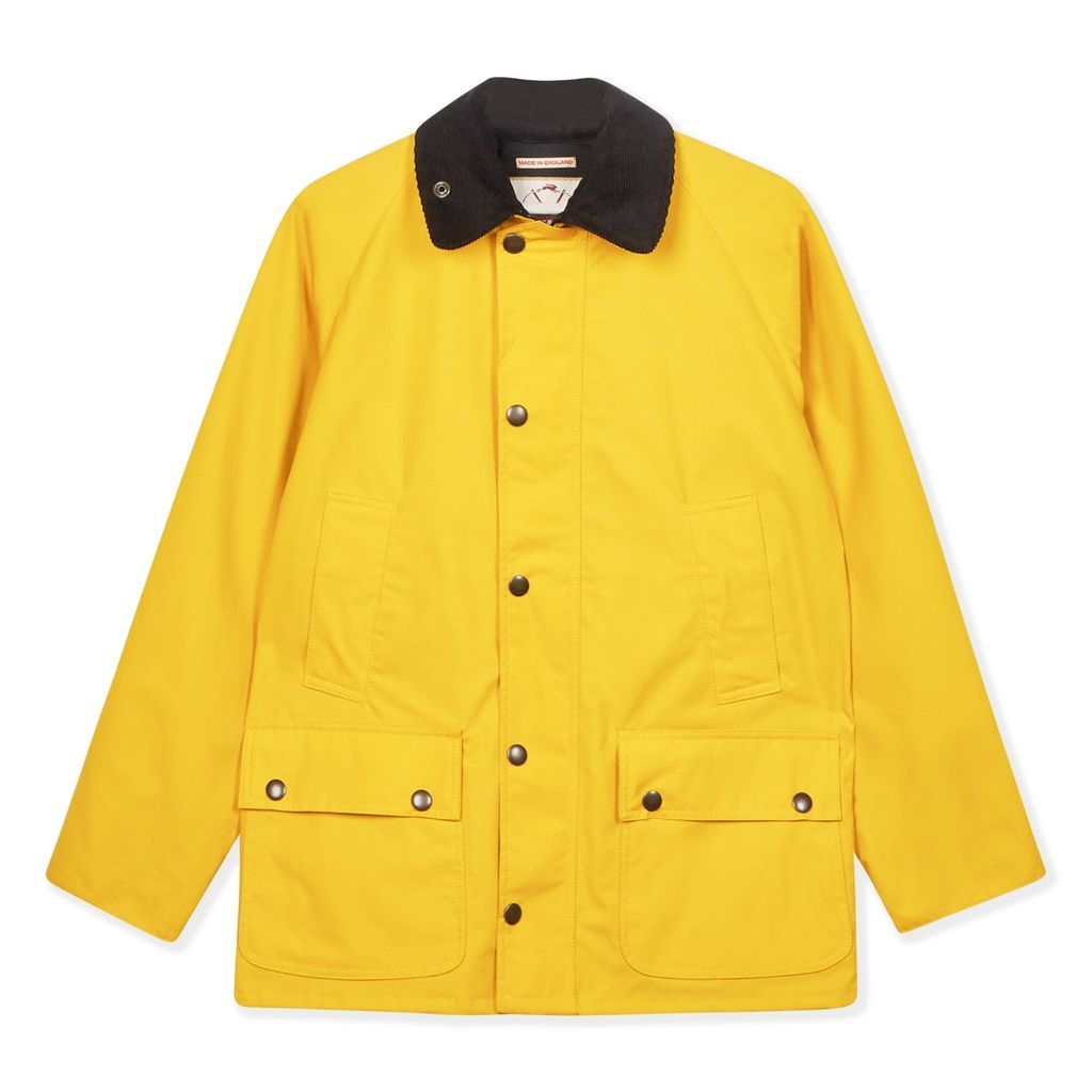 Men's Yellow / Orange Trinity Wax Jacket - Yellow Medium Burrows & Hare