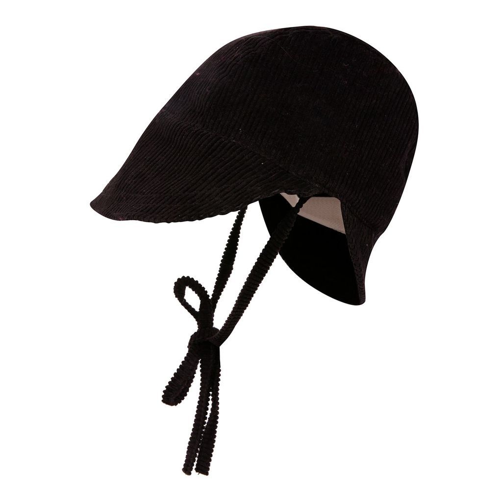 The Bonnet - Men's Bonnet Hat In Black Corduroy One Size LaneFortyfive