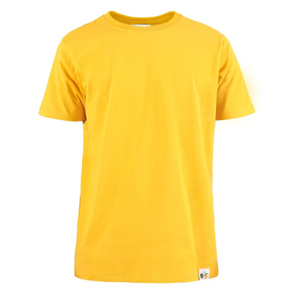 Yellow / Orange Classic Mens Organic Cotton T-Shirt In Yellow Small blonde gone rogue