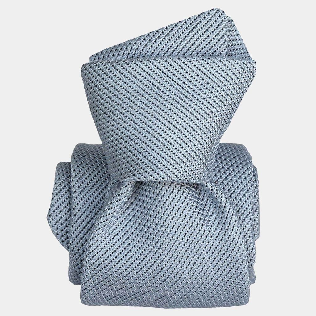 Men's Blue Azzurro - Silk Grenadine Tie One Size Elizabetta