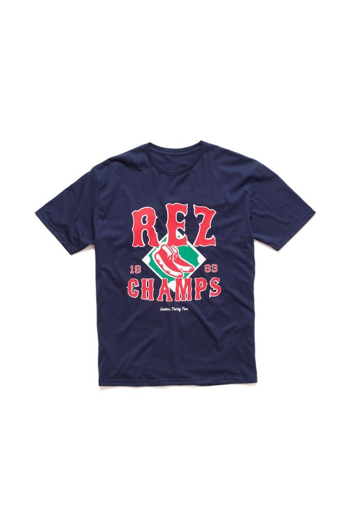 Men's Blue Rez Champs Tee - Navy Small SECTION 35