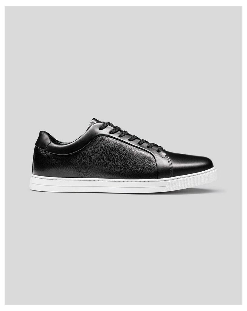 Leather Trainers - Black