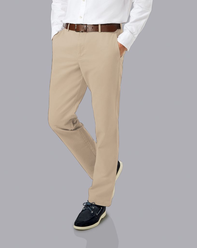 Cotton Soft Washed Chinos - Natural