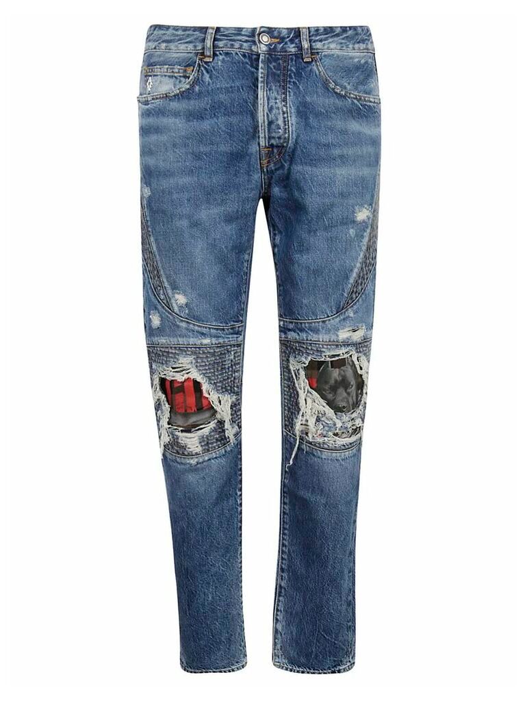 Marcelo Burlon Distressed Detail Jeans