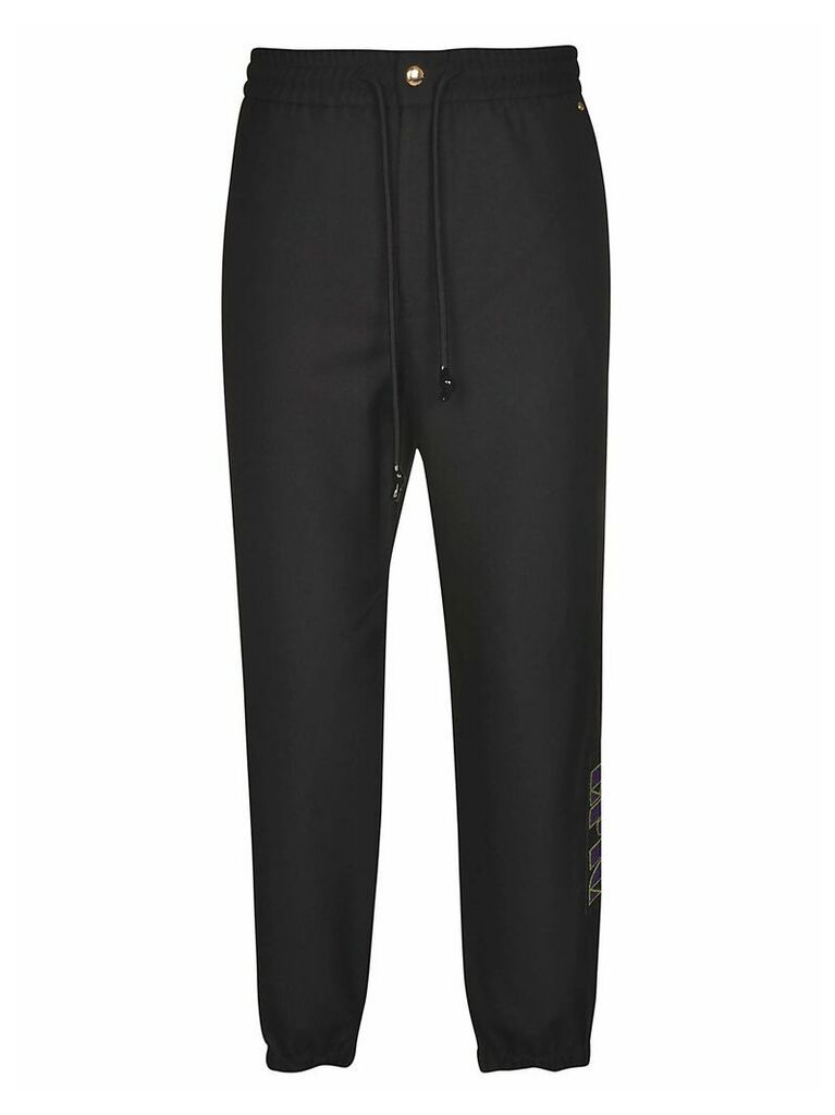 Versace Jeans Couture Drawstring Waist Straight Leg Trousers
