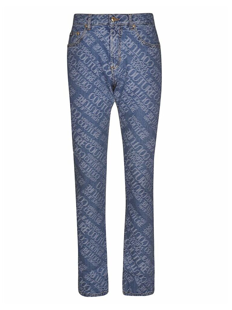 Versace Jeans Couture Logo All-over Print Jeans