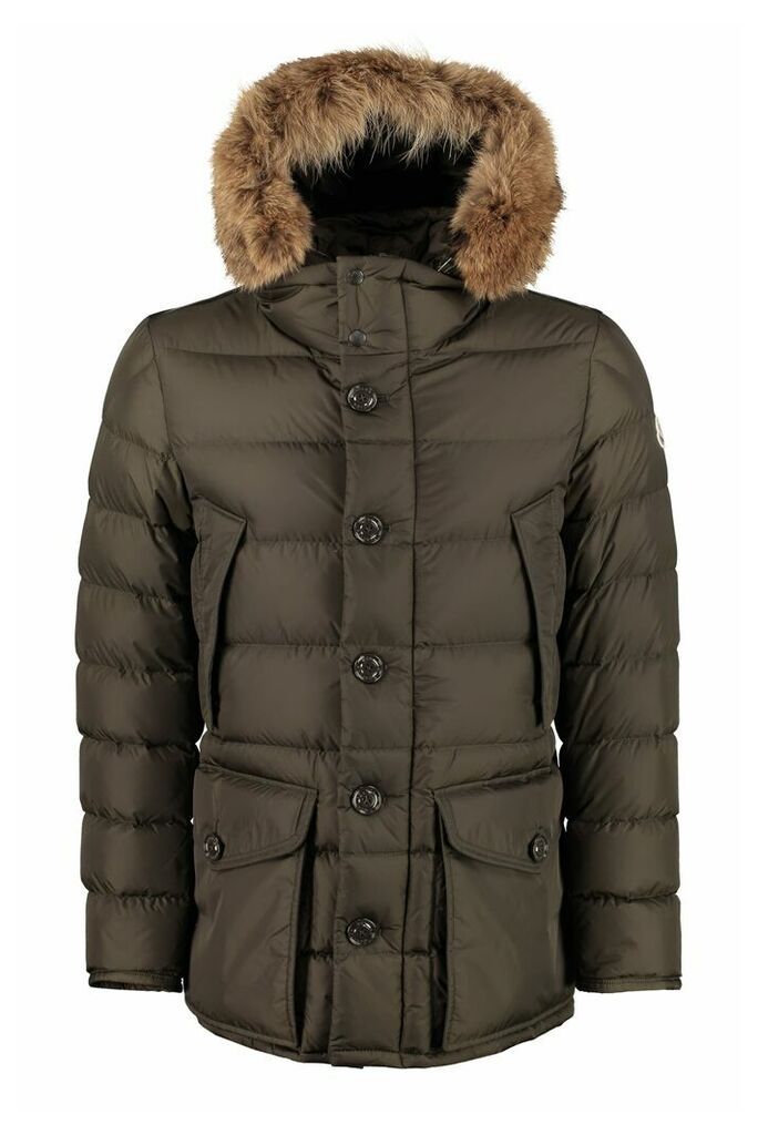Moncler Cluny Fur Hood Down Jacket