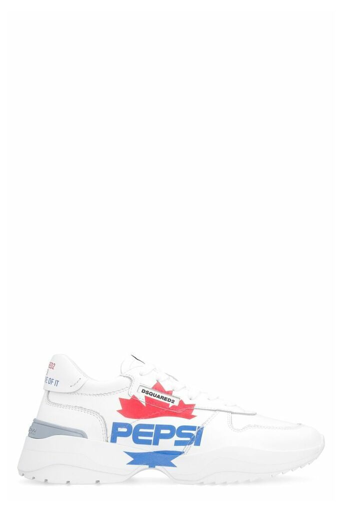 Leather Low-top Sneakers - Dsquared2 X Pepsi