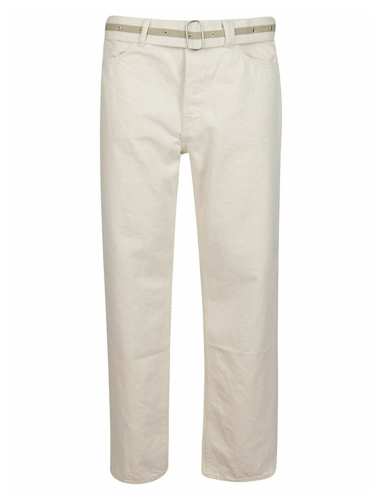 Jil Sander White Cotton Jeans