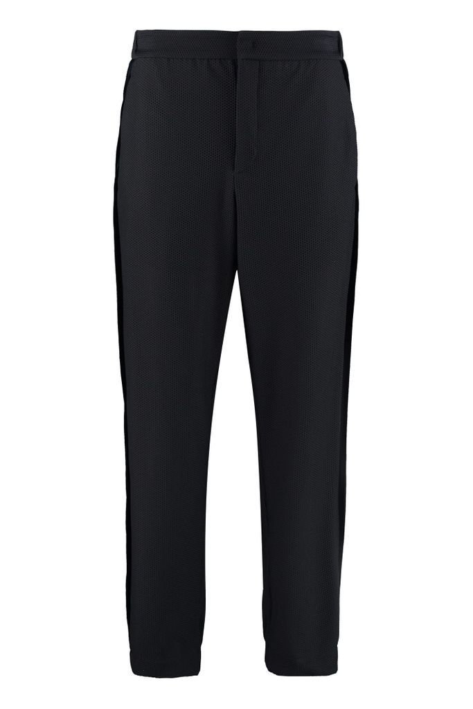 Contrasting Side Stripe Mesh Trousers