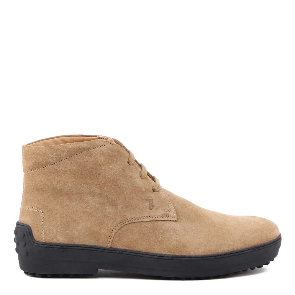 Lace-up Desert-boots In Suede