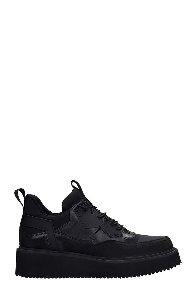 Sneakers In Black Nubuck