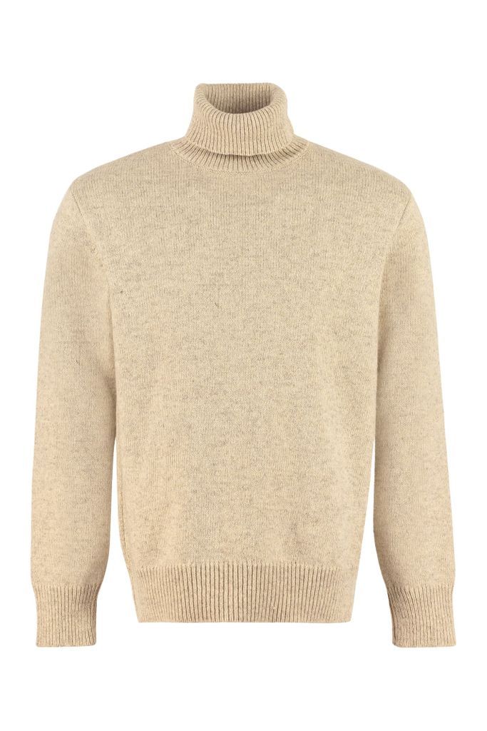 Wool Blend Turtleneck Sweater