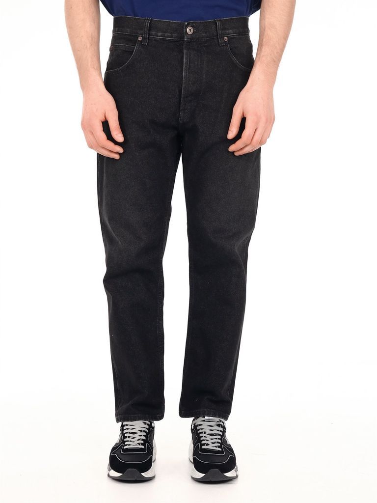 Tapered Jeans In Cotton