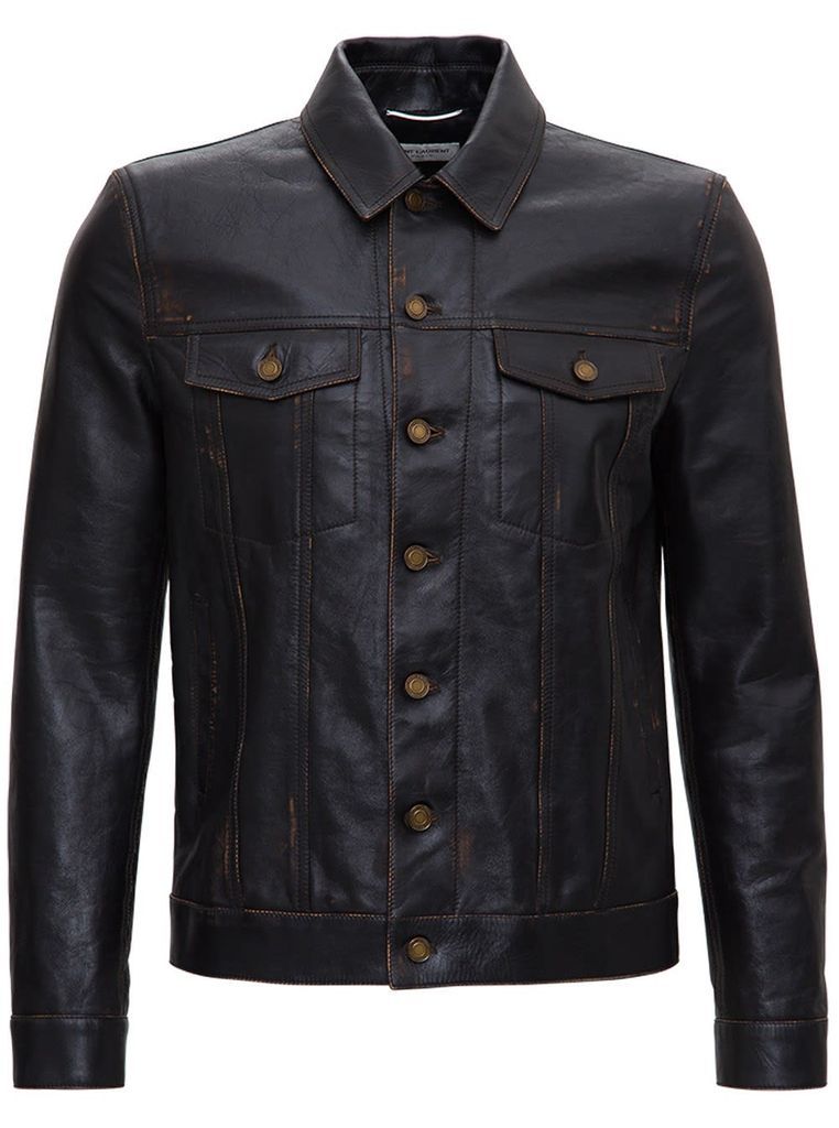 Aged Leather Jacket
