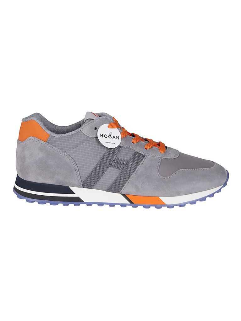 Grey And Orange Suede H383 Sneakers