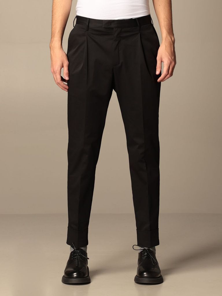 Pt Pants Classic Pt Trousers In Stretch Gabardine With Pleats