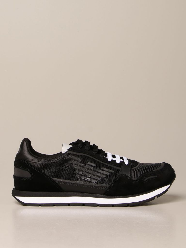 Sneakers Emporio Armani Sneakers In Mesh And Suede