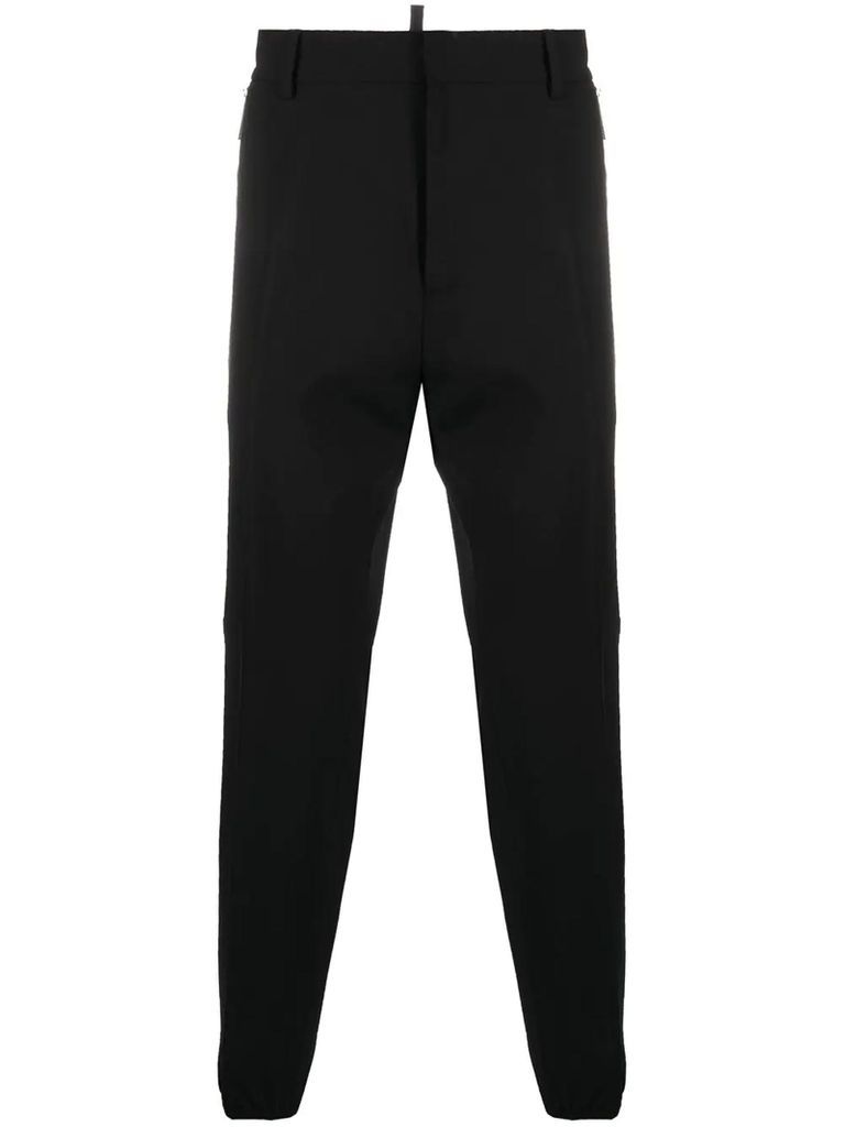 Black Virgin Wool-blend Trousers