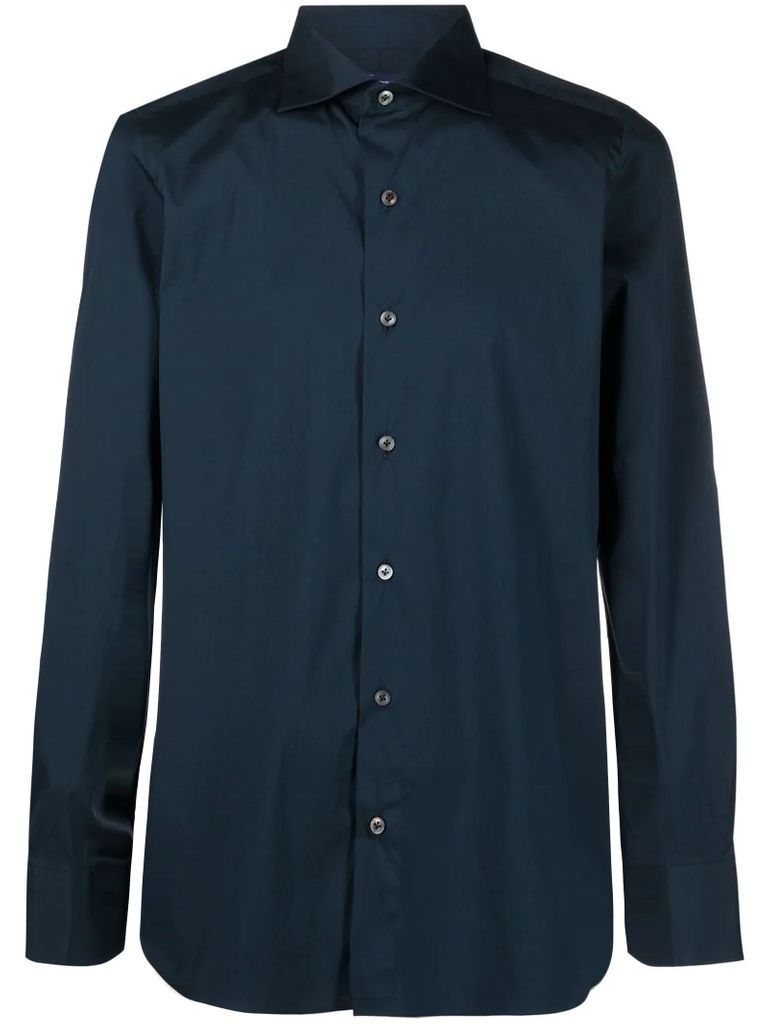 Blue Cotton-blend Shirt