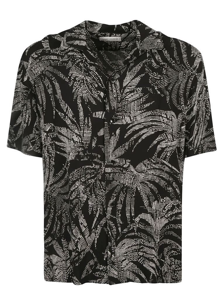 All-over Leaf Design Shirt