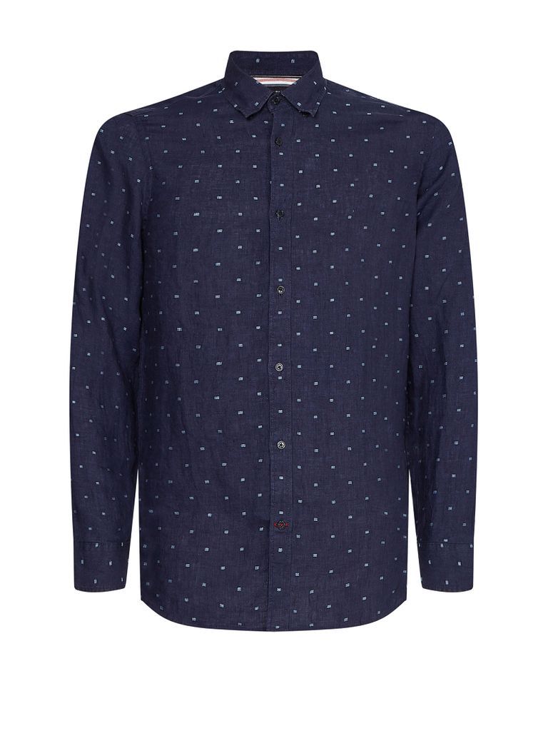 Blu Shirt With French Collar