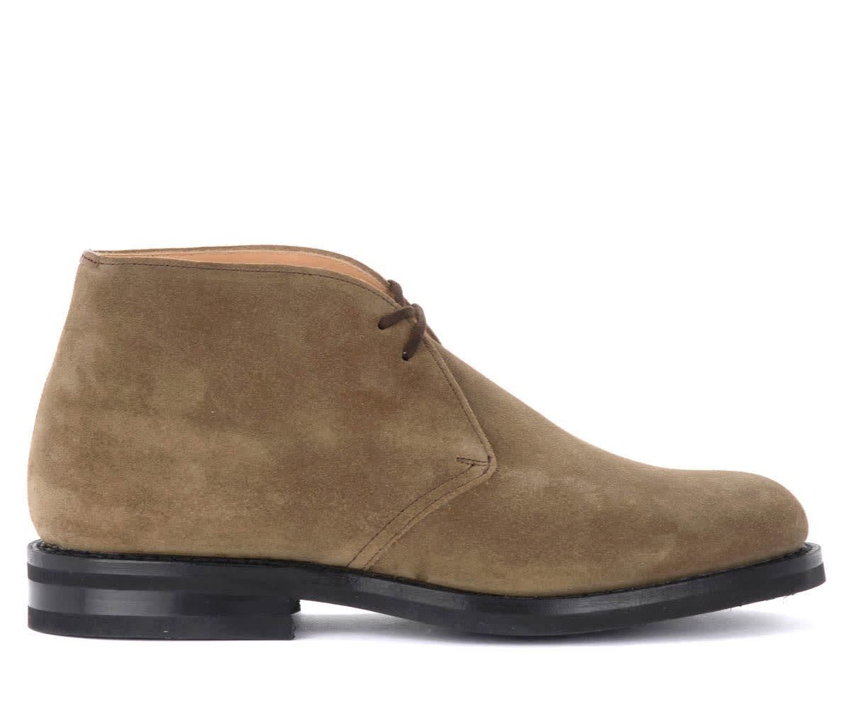 Ryder 3 Ankle Boot In Beige Suede