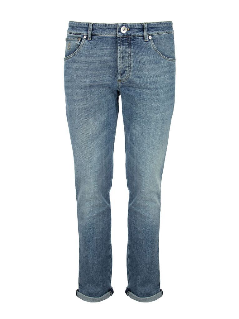 Comfort Denim Slim Fit Five-pocket Trousers