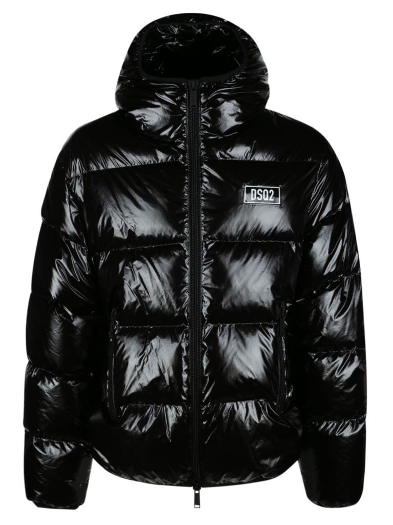 Logo Patched Zip Padded Jacket