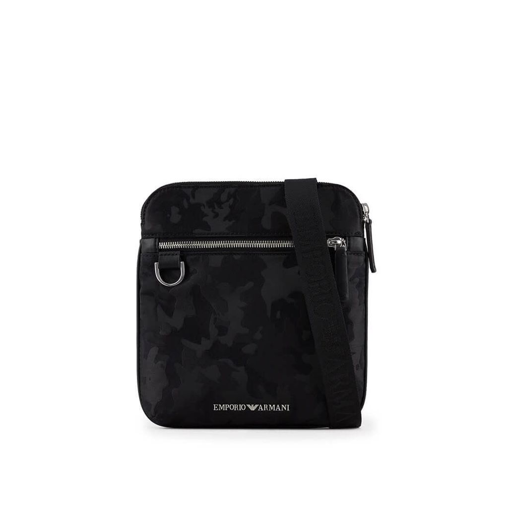 Black Camouflage Crossbody Bag