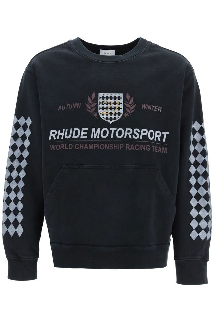 Motor Crest Print Sweatshirt