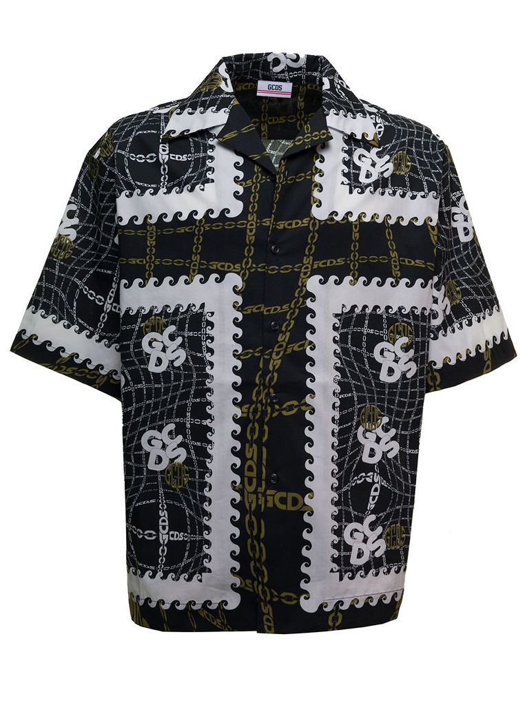 Bowling Chain Multicolor Cotton Shirt