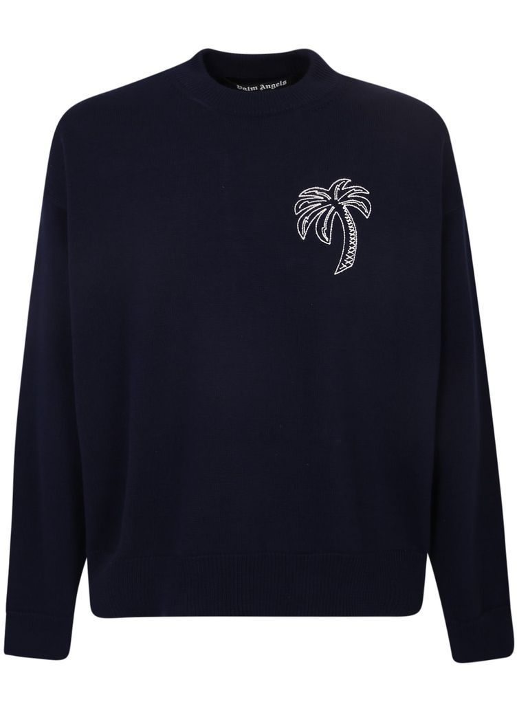 Embroidered Palm Sweater