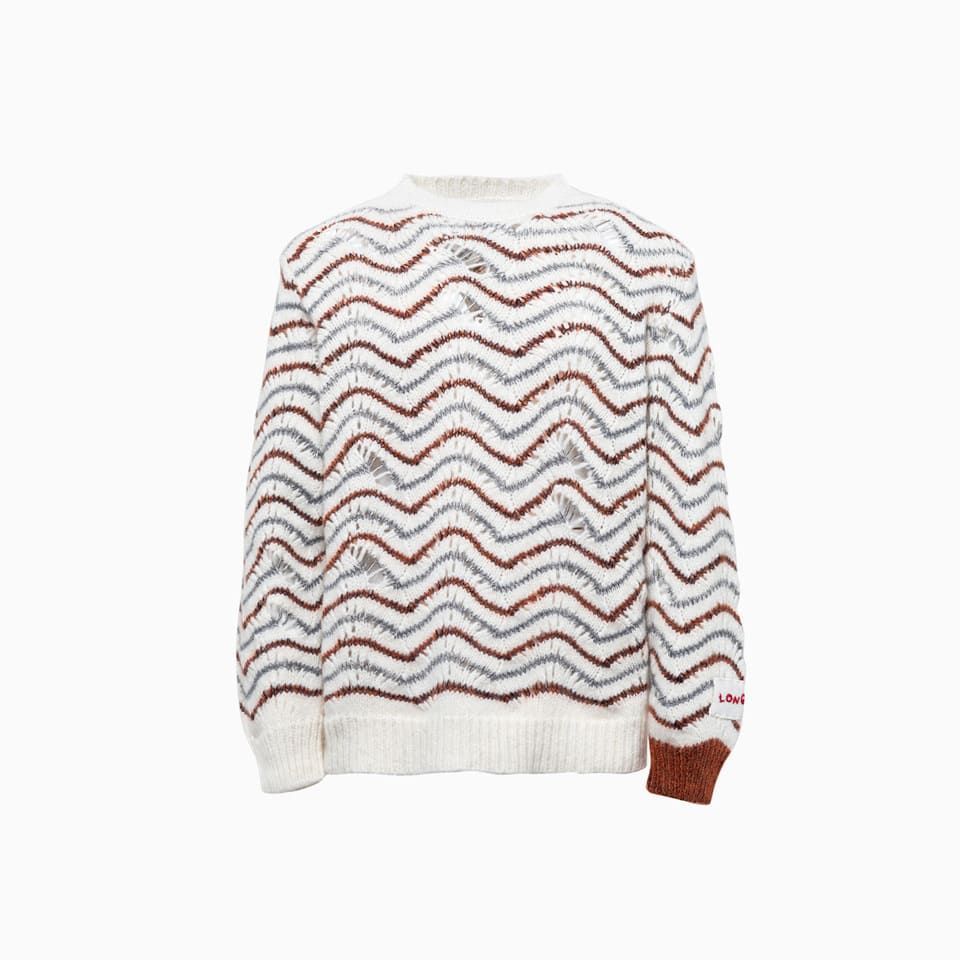 Jacquard Wave Sweater