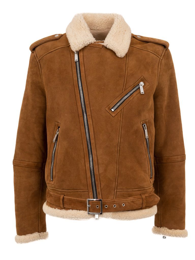 Multi-Zip Leather Jacket