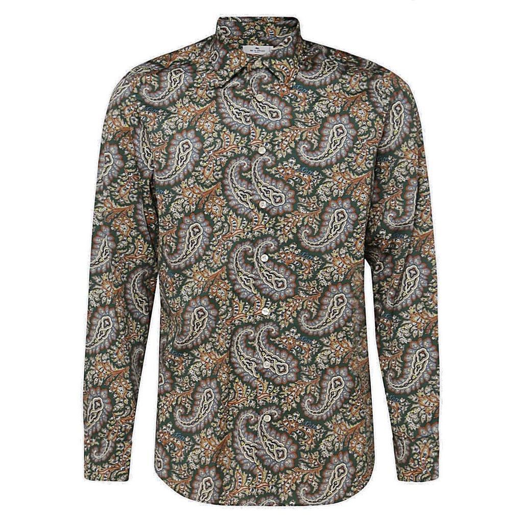 Paisley-printed Buttoned Shirt