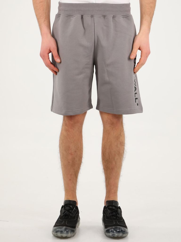Print Grey Bermuda Shorts
