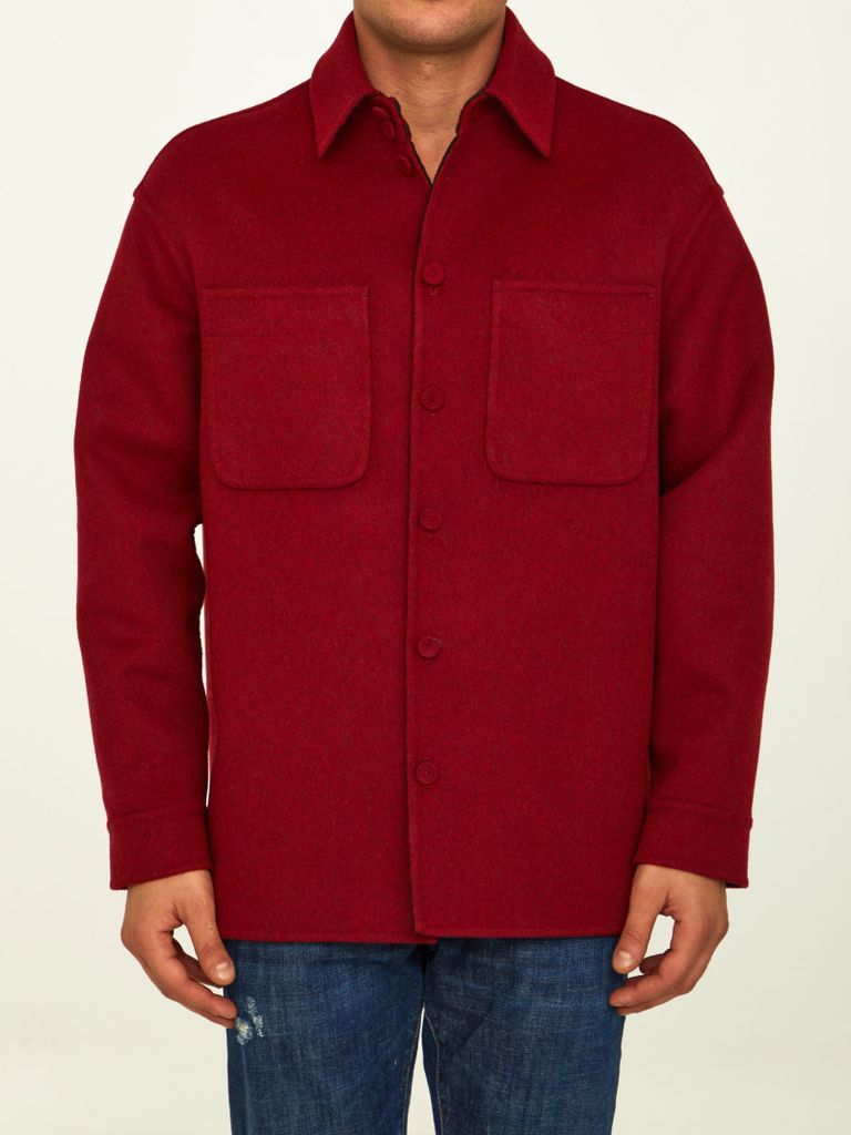 Red Wool Reversible Jacket