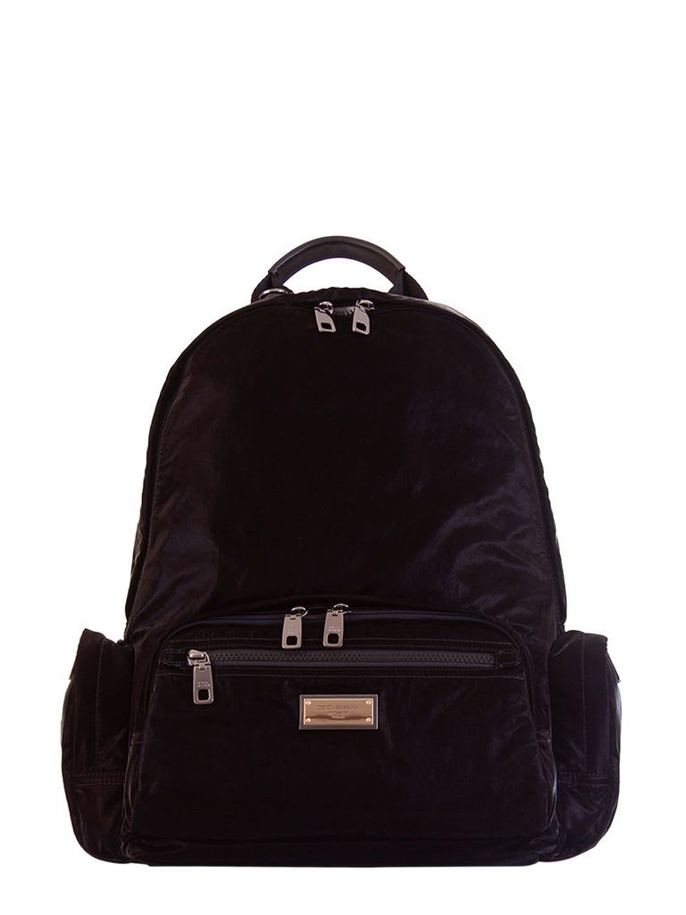 Backpack With Logo Plaque