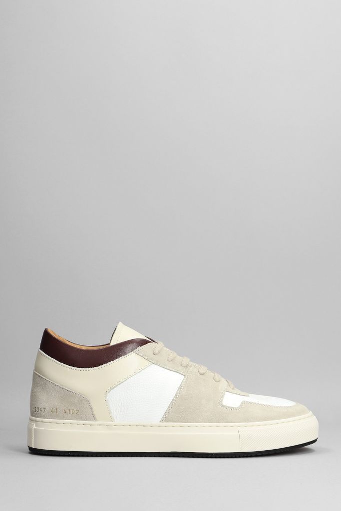 Decades Sneakers In Beige Suede And Leather