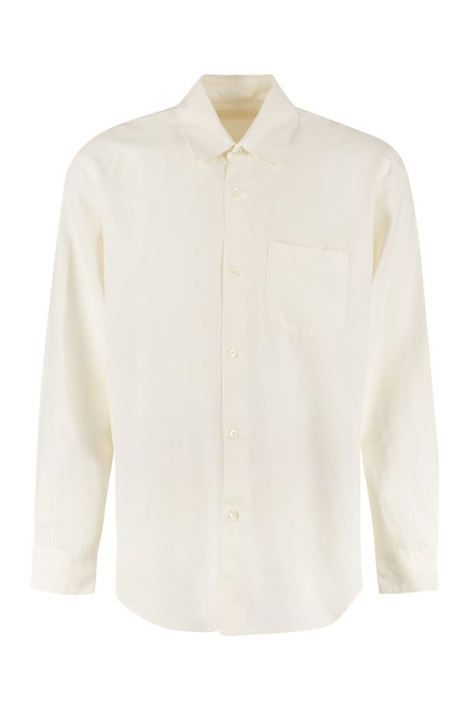 Initial Classic Italian Collar Cotton Shirt